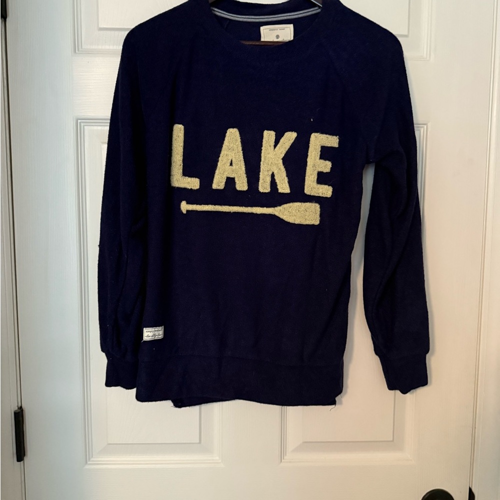 Simply Southern Navy Blue 'Lake' Sweater